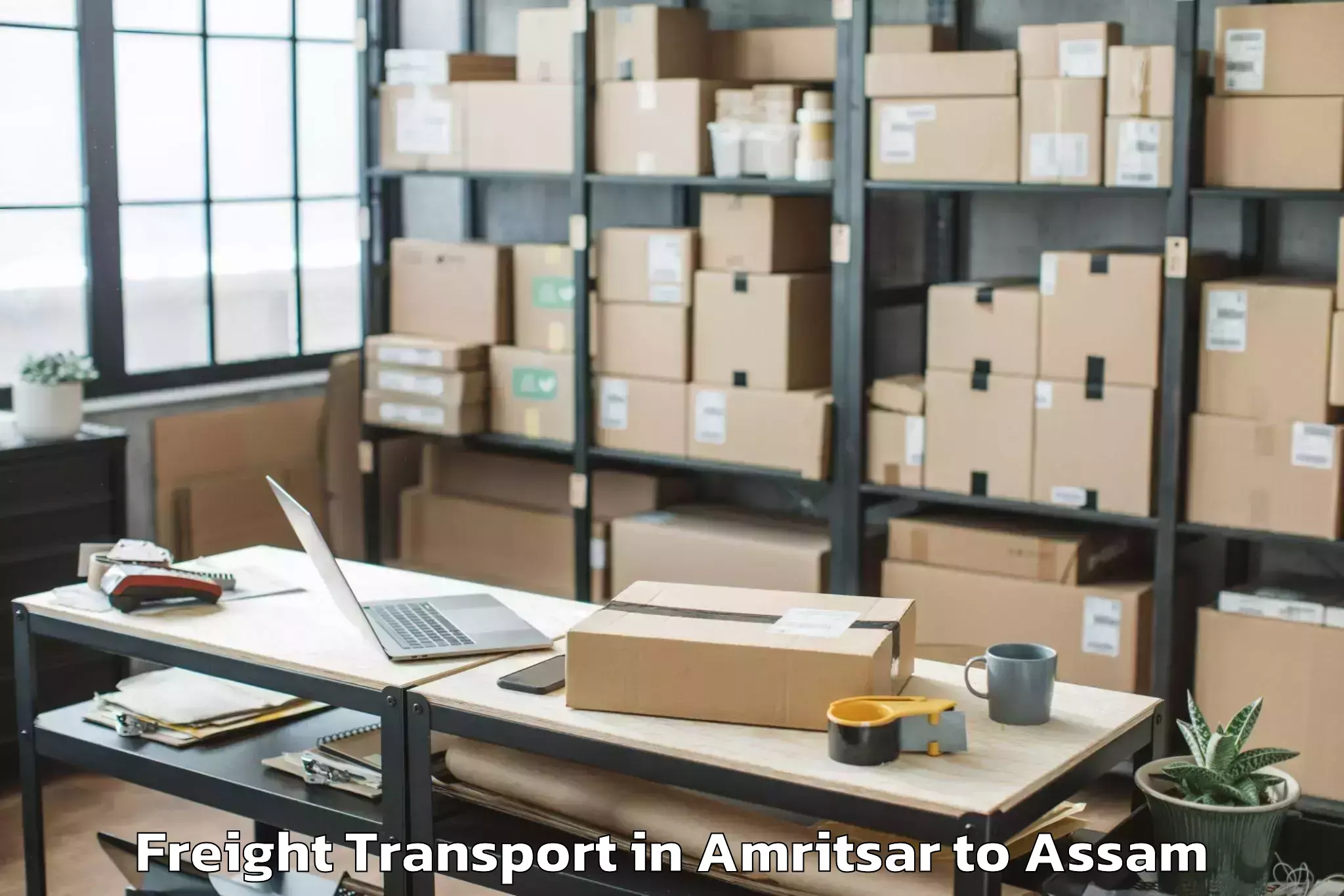 Book Amritsar to Sonari Charaideo Freight Transport Online